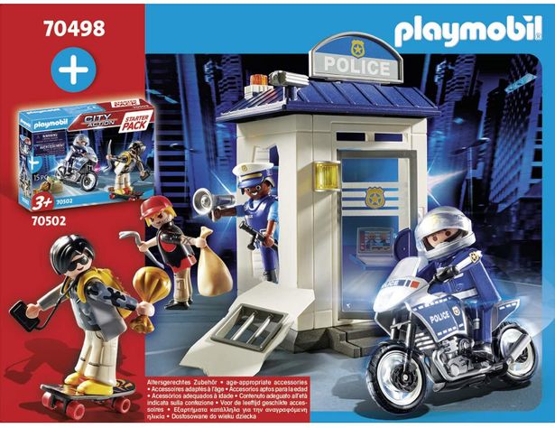 Playmobil Starter Pack Estación De Policía 70498-3