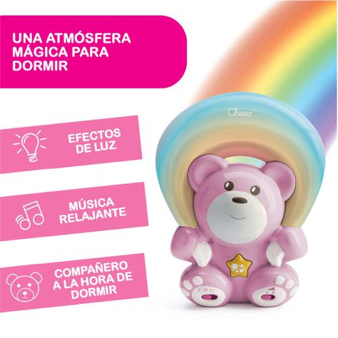 Proyector Osito Arcoiris de Chicco Rosado-5