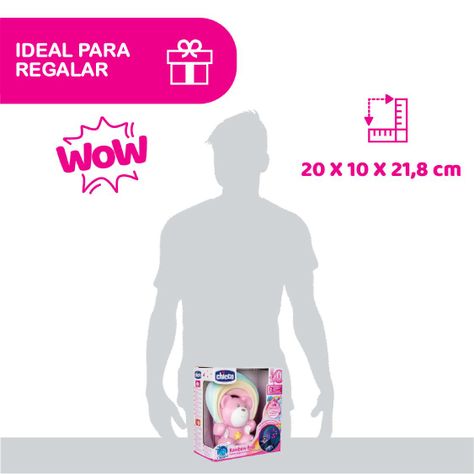 Proyector Osito Arcoiris de Chicco Rosado-6
