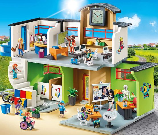Playmobil Edificio De Escuela Amueblado 9453-3