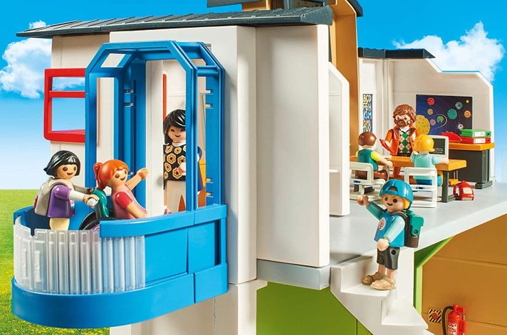 Playmobil Edificio De Escuela Amueblado 9453-6