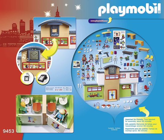Playmobil Edificio De Escuela Amueblado 9453-7