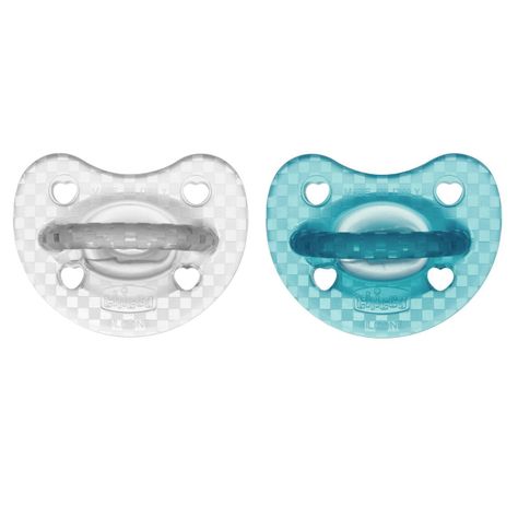 Pack de 2 Chupetes Physio Luxe 16-36M Ver-Gris Chicco-0
