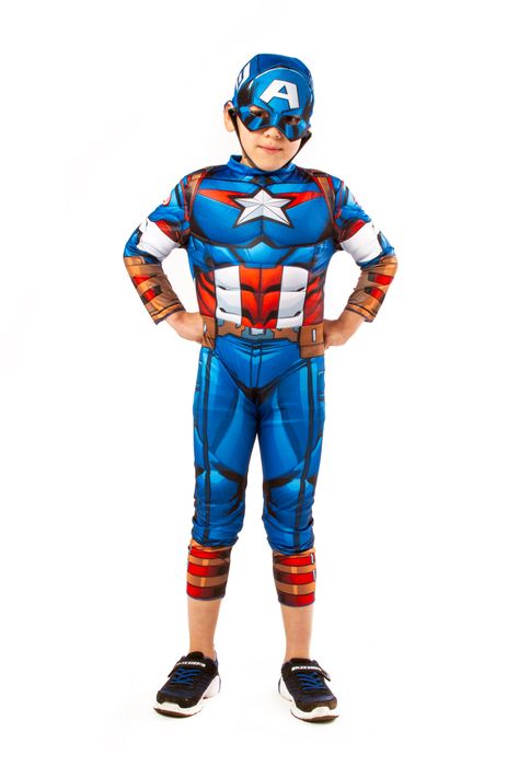 Disfraz Assemble Capitan America Deluxe - Talla S-0