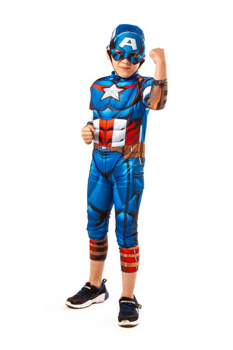 Disfraz Assemble Capitan America Deluxe - Talla S-1