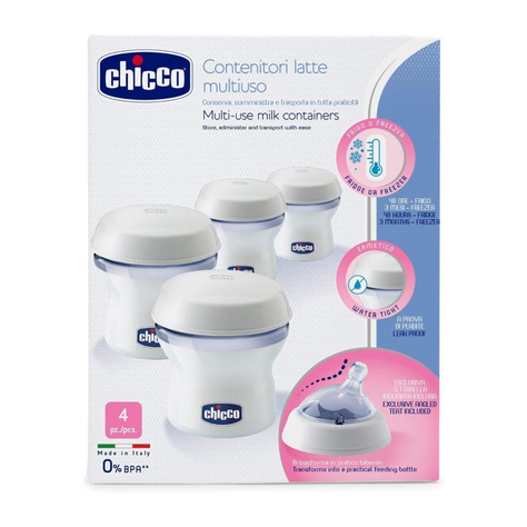 Set de 4 Contenedores para Leche Materna Chicco-2