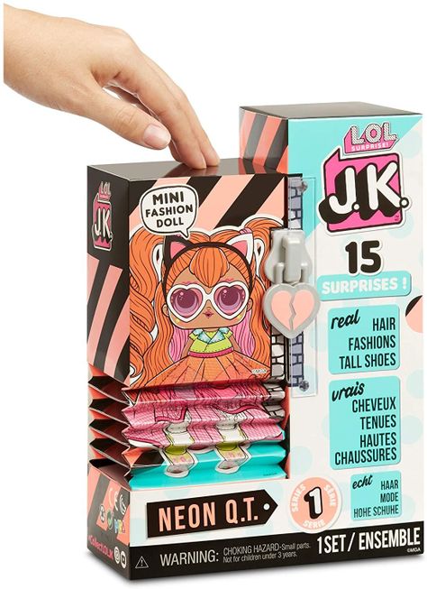 Lol Surprise Jk Mini Muñeca Neon Qt 15 Sorpresas-2