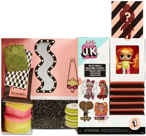 Lol Surprise Jk Mini Muñeca Neon Qt 15 Sorpresas-4