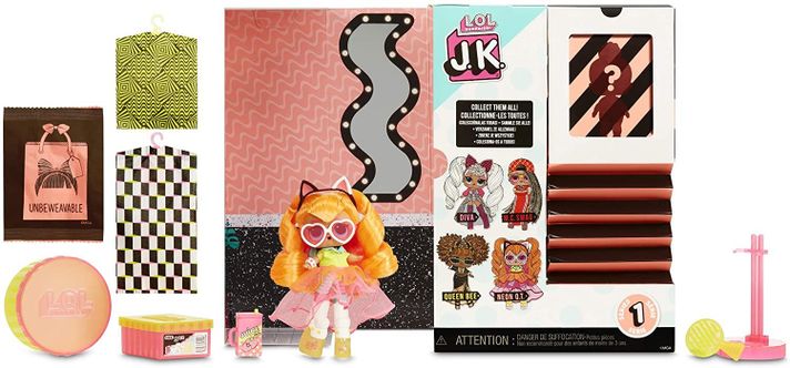 Lol Surprise Jk Mini Muñeca Neon Qt 15 Sorpresas-6