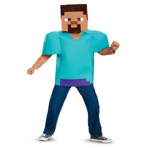 Disfraz de Steve Deluxe Minecraft-0
