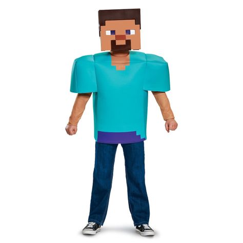 Disfraz de Steve Deluxe Minecraft-1