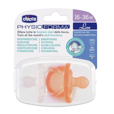 Pack de 2 Chupetes Physio Soft 16-36M Nar-Gris Chicco-2