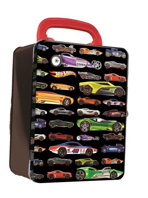 Caja Metalica Porta 18 Autitos Hot Wheels Surtido-3