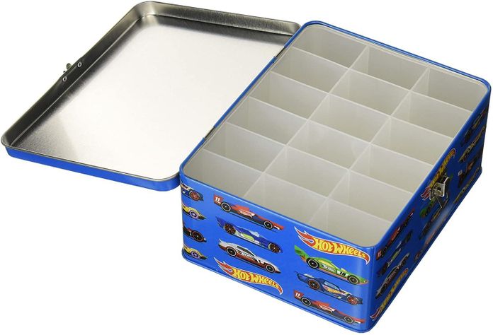 Caja Metalica Porta 18 Autitos Hot Wheels Surtido-6
