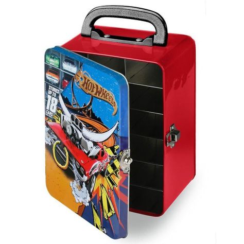Caja Metalica Porta 18 Autitos Hot Wheels Surtido-4