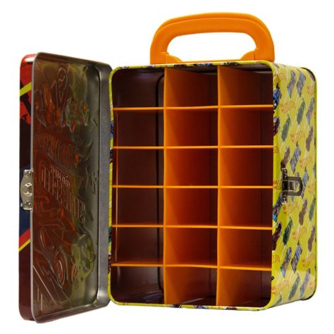 Caja Metalica Porta 18 Autitos Hot Wheels Surtido-5