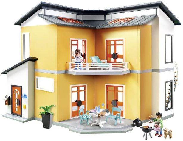 Playmobil Casa Moderna, Con Efectos De Luces Y Sonido 9266-1