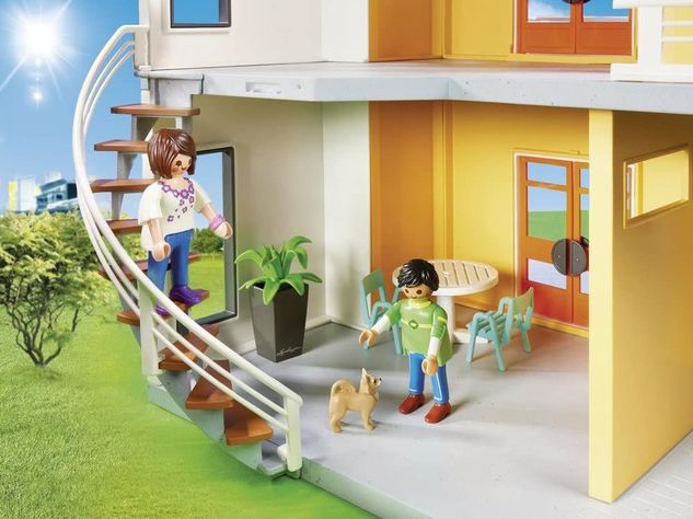 Playmobil Casa Moderna, Con Efectos De Luces Y Sonido 9266-4