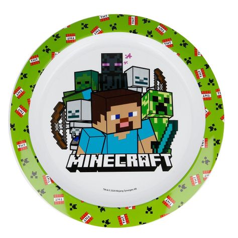 Pack Botella Sport, Bowl, Tazon, Plato, Vaso Minecraft-5