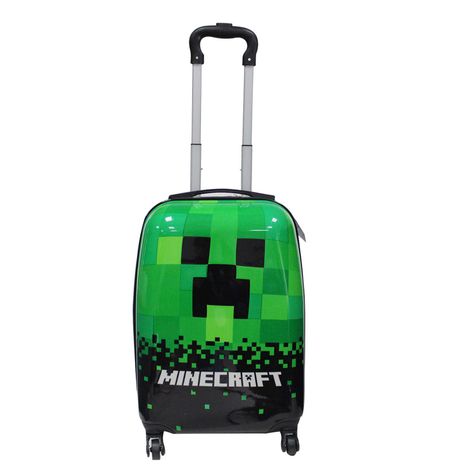 Maleta Juvenil 4 Ruedas Minecraft 18''-0