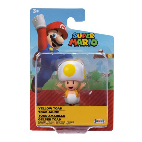 Figura de Toad Amarillo 2,5" Super Mario-0