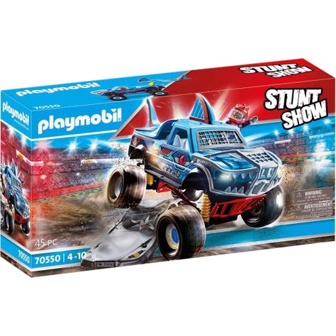 Playmobil Stuntshow Monster Truck Shark Acrobacias 70550-0