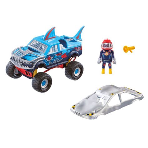 Playmobil Stuntshow Monster Truck Shark Acrobacias 70550-1