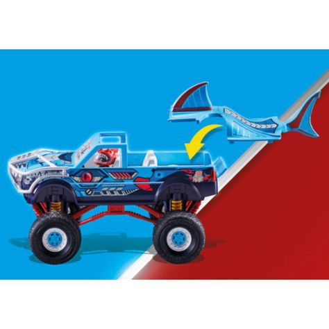Playmobil Stuntshow Monster Truck Shark Acrobacias 70550-2