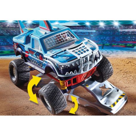 Playmobil Stuntshow Monster Truck Shark Acrobacias 70550-4