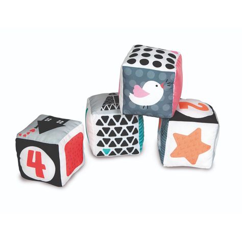 Cubos Suaves Para Apilar Black & White De Clementoni-0