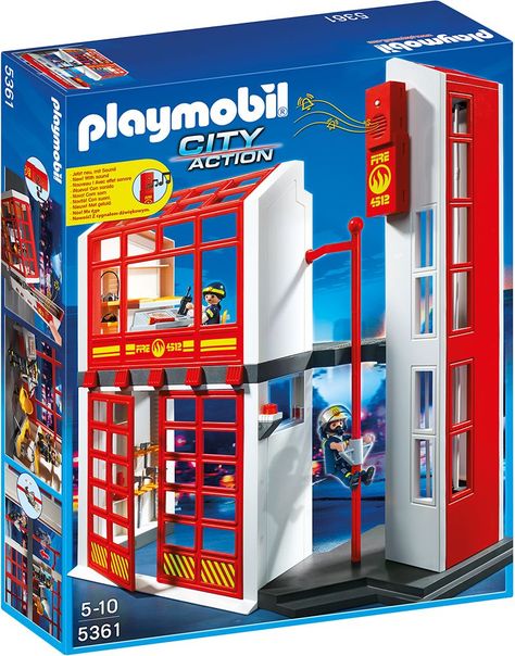 Playmobil Estación De Bomberos Coon Alarma 5361-0