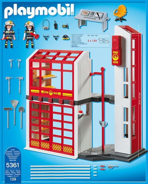 Playmobil Estación De Bomberos Coon Alarma 5361-1