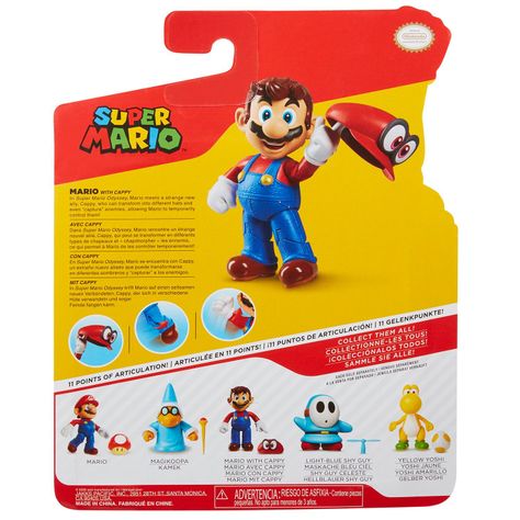 Figura de Mario Con Cappy Super Mario-6
