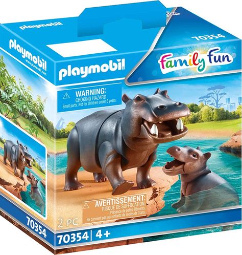 Playmobil Hipopótamo Con Bebé 70354-0