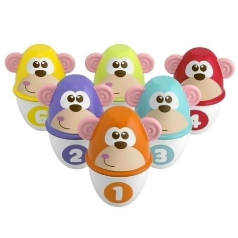 Juego de Bolos Monkey Strike de Chicco-0