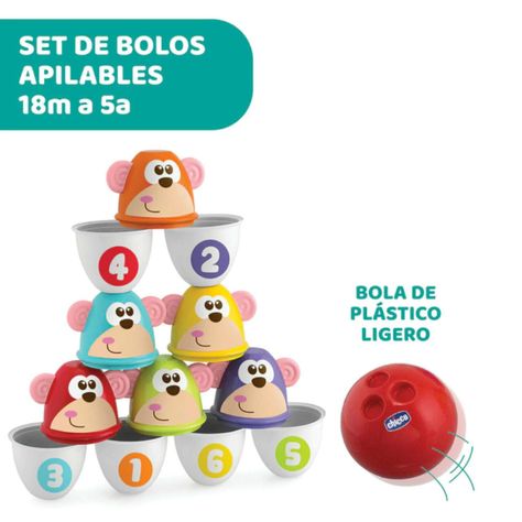 Juego de Bolos Monkey Strike de Chicco-1