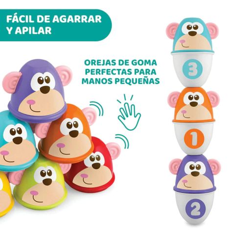 Juego de Bolos Monkey Strike de Chicco-3