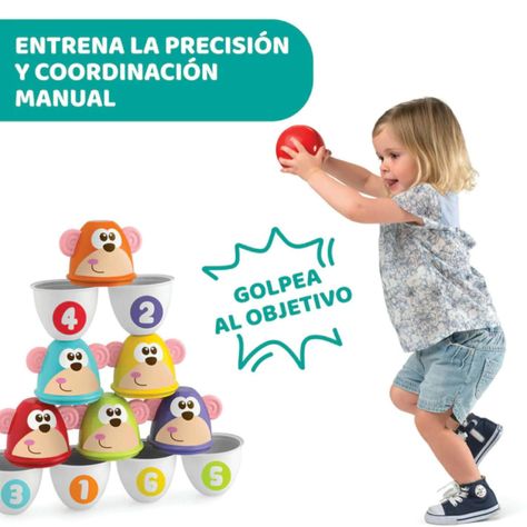Juego de Bolos Monkey Strike de Chicco-4