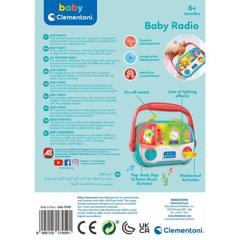 Radio Para Bebes Interactivo De Clementoni-5