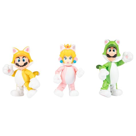 Multipack de Figuras Super Mario 3D World 4"-1