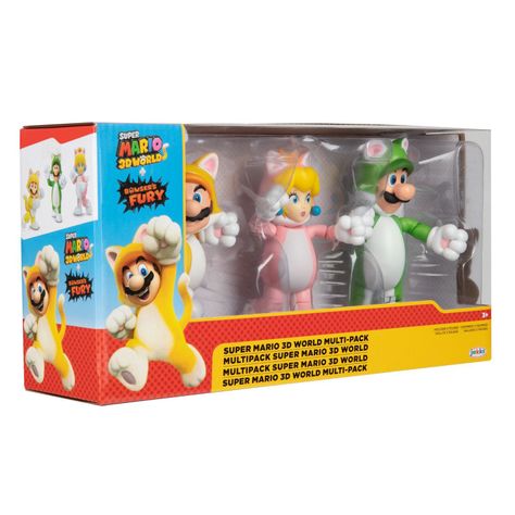 Multipack de Figuras Super Mario 3D World 4"-6