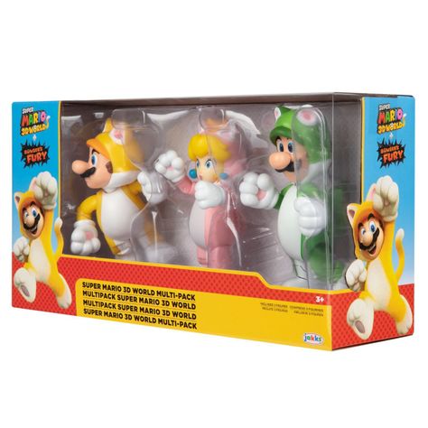 Multipack de Figuras Super Mario 3D World 4"-7