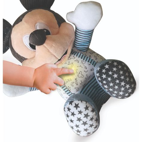 Peluche Con Ruido Blanco, Mickey Me Acompañas De Clementoni-1