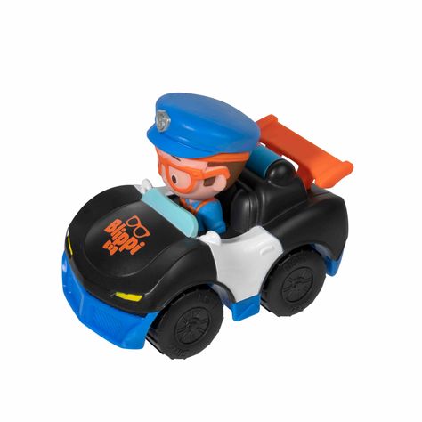Mini Vehiculo Blippi Auto Policial-2
