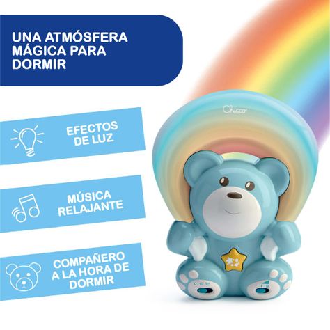 Proyector Osito Arcoíris de Chicco Azul-1