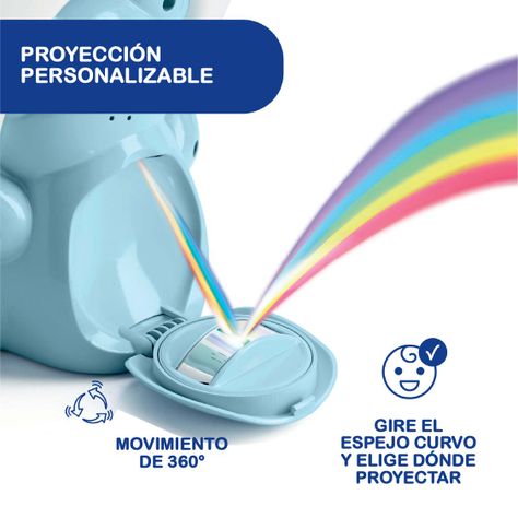 Proyector Osito Arcoíris de Chicco Azul-2