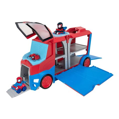 Marvel Spidey - Vehículo Transportador con Luces y Sonido-1