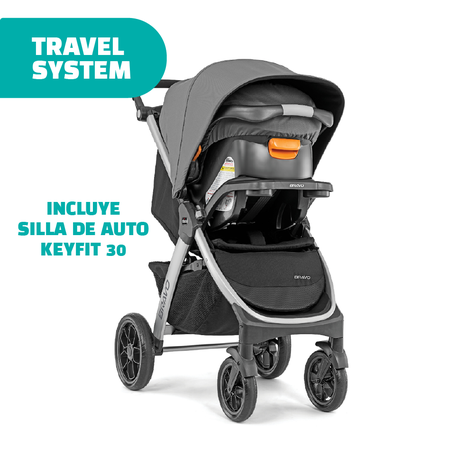 Coche Travel System Chicco Bravo con Huevito Keyfit 30-3