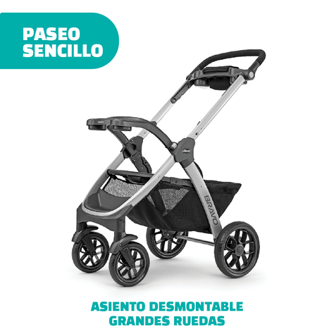 Coche Travel System Chicco Bravo con Huevito Keyfit 30-4
