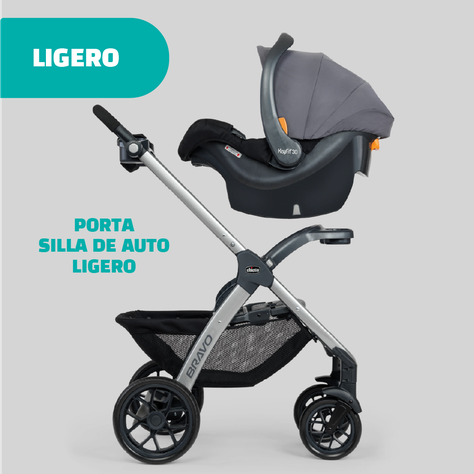 Coche Travel System Chicco Bravo con Huevito Keyfit 30-7